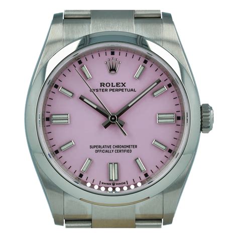 rolex pink dial price|rolex op 36 candy pink.